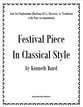 Festival Solo in Classical Style P.O.D cover